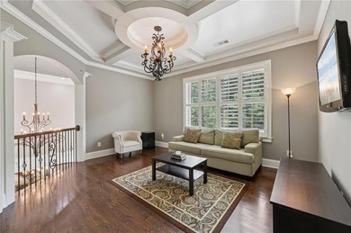 An architectural masterpiece in a gated community, on the 5th on Echelon Golf Club in Georgia - for sale on GolfHomes.com, golf home, golf lot