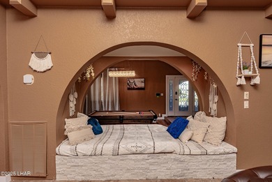 Stunning Santa Fe Estate Overlooking Lake Havasu Golf Course! on London Bridge Golf Course in Arizona - for sale on GolfHomes.com, golf home, golf lot