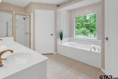 Set on a beautifully landscaped, oversized, 1 plus acre lot on Hide-A-Way Lake Golf Course in Texas - for sale on GolfHomes.com, golf home, golf lot