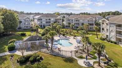 Furnished End Unit Condo with Golf, Pool, and Water Views - on Myrtlewood Golf Course and Club  in South Carolina - for sale on GolfHomes.com, golf home, golf lot