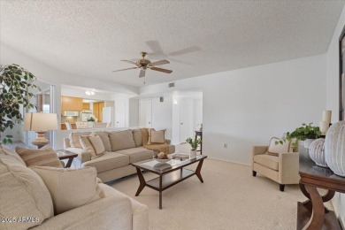Welcome to this delightful 3-bedroom, 2-bathroom home in Sun on Sun City Country Club in Arizona - for sale on GolfHomes.com, golf home, golf lot