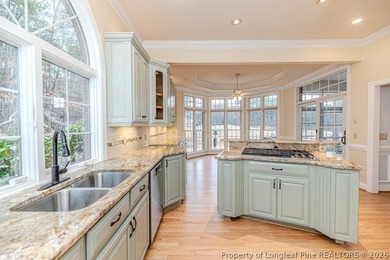 Golf-front living at its best in the gated community of Carolina on Carolina Trace Country Club in North Carolina - for sale on GolfHomes.com, golf home, golf lot