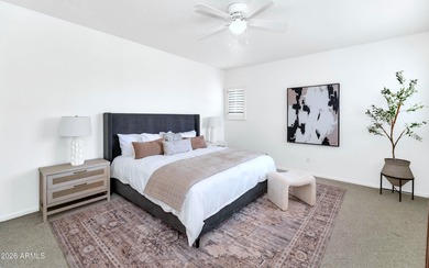 Experience effortless living in this builder's model home on Grayhawk Golf Club  in Arizona - for sale on GolfHomes.com, golf home, golf lot