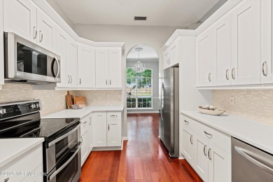Tucked on a private 1.3-acre lot with no neighbor directly on Jacksonville Beach Golf Course in Florida - for sale on GolfHomes.com, golf home, golf lot