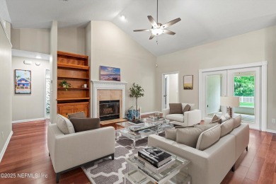 Tucked on a private 1.3-acre lot with no neighbor directly on Jacksonville Beach Golf Course in Florida - for sale on GolfHomes.com, golf home, golf lot
