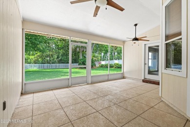 Tucked on a private 1.3-acre lot with no neighbor directly on Jacksonville Beach Golf Course in Florida - for sale on GolfHomes.com, golf home, golf lot