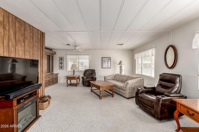 Furnished Well maintained corner lot home with 2 bedrooms 2 on Fountain of the Sun Country Club in Arizona - for sale on GolfHomes.com, golf home, golf lot