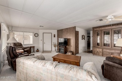 Furnished Well maintained corner lot home with 2 bedrooms 2 on Fountain of the Sun Country Club in Arizona - for sale on GolfHomes.com, golf home, golf lot