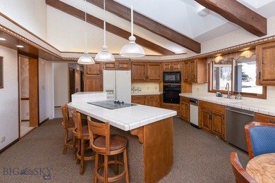 Spectacular views of the Bridger Mountain Range from this home on Riverside Country Club in Montana - for sale on GolfHomes.com, golf home, golf lot