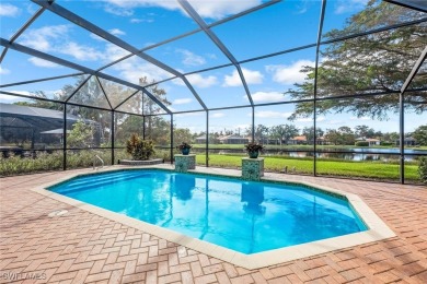 Step into this impeccably maintained Toll Brothers Saranac Floor on Estero Country Club in Florida - for sale on GolfHomes.com, golf home, golf lot