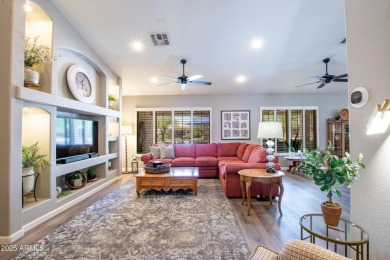 Discover your dream home in this beautifully remodeled residence on Tuscany Falls At Pebble Creek in Arizona - for sale on GolfHomes.com, golf home, golf lot