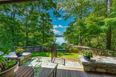 LONG RANGE WATER and BIG MOUNTAIN VIEWS framed by two spring-fed on The Reserve At Lake Keowee in South Carolina - for sale on GolfHomes.com, golf home, golf lot