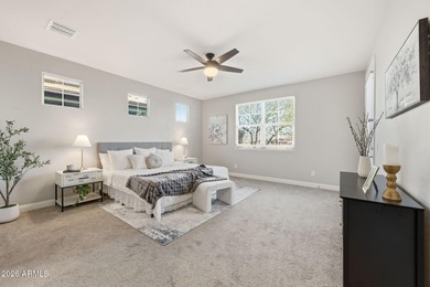 Situated on Hole 14, this beautifully upgraded home showcases on Verrado Golf Club - Victory in Arizona - for sale on GolfHomes.com, golf home, golf lot