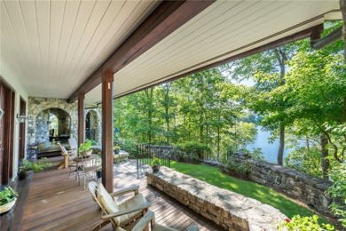 LONG RANGE WATER and BIG MOUNTAIN VIEWS framed by two spring-fed on The Reserve At Lake Keowee in South Carolina - for sale on GolfHomes.com, golf home, golf lot