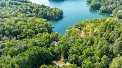 LONG RANGE WATER and BIG MOUNTAIN VIEWS framed by two spring-fed on The Reserve At Lake Keowee in South Carolina - for sale on GolfHomes.com, golf home, golf lot