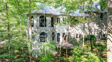 LONG RANGE WATER and BIG MOUNTAIN VIEWS framed by two spring-fed on The Reserve At Lake Keowee in South Carolina - for sale on GolfHomes.com, golf home, golf lot