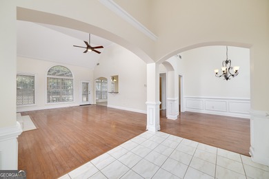 This beautiful, custom built Ranch is located in the Lake Dow on Canongate At Georgia National Golf Club in Georgia - for sale on GolfHomes.com, golf home, golf lot