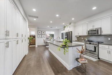 This contemporary three-story townhouse, oriented towards the on Mission Hills of Hayward Golf Course in California - for sale on GolfHomes.com, golf home, golf lot