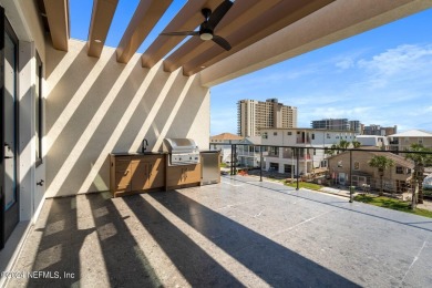 Stunning 3-story oceanview townhome, just one block from the on Jacksonville Beach Golf Course in Florida - for sale on GolfHomes.com, golf home, golf lot