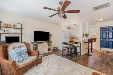 Modern style, unbeatable location, and low-maintenance on Hedingham Golf and Athletic Club in North Carolina - for sale on GolfHomes.com, golf home, golf lot