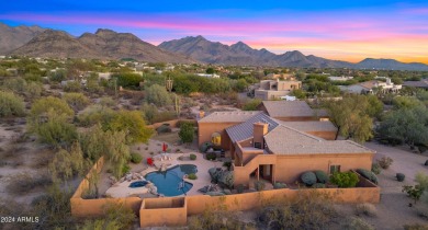 Welcome to this custom-built masterpiece nestled on a secluded 1 on The Country Club At DC Ranch in Arizona - for sale on GolfHomes.com, golf home, golf lot