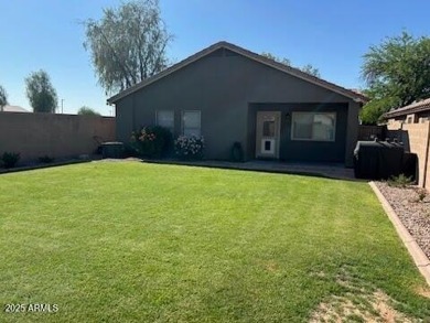 Well-cared property on a desired corner lot with no neighbors on The Golf Club At Johnson Ranch in Arizona - for sale on GolfHomes.com, golf home, golf lot