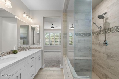Experience luxury living in this impeccable 2-bedroom PLUS DEN on Tuscany Falls At Pebble Creek in Arizona - for sale on GolfHomes.com, golf home, golf lot