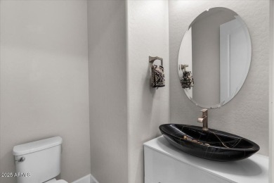 Experience luxury living in this impeccable 2-bedroom PLUS DEN on Tuscany Falls At Pebble Creek in Arizona - for sale on GolfHomes.com, golf home, golf lot