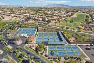 Experience luxury living in this impeccable 2-bedroom PLUS DEN on Tuscany Falls At Pebble Creek in Arizona - for sale on GolfHomes.com, golf home, golf lot