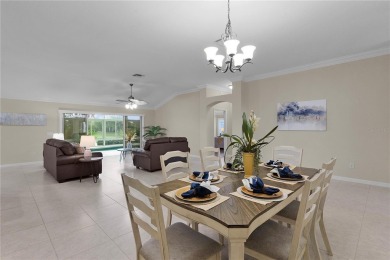 Welcome to this Exceptional EXPANDED LANTANA/BRADFORD MODEL on The Links of Spruce Creek in Florida - for sale on GolfHomes.com, golf home, golf lot