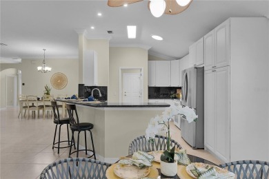 Welcome to this Exceptional EXPANDED LANTANA/BRADFORD MODEL on The Links of Spruce Creek in Florida - for sale on GolfHomes.com, golf home, golf lot