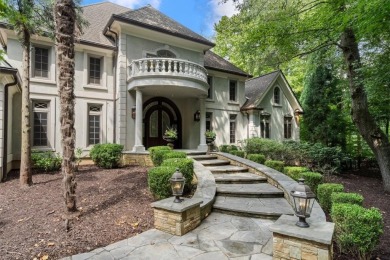 This exquisite European-style home is nestled off a quiet on Horseshoe Bend Country Club in Georgia - for sale on GolfHomes.com, golf home, golf lot