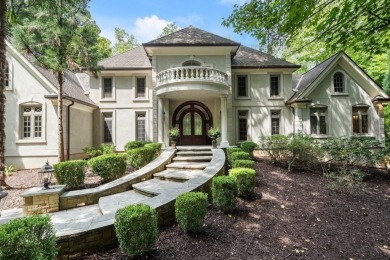 This exquisite European-style home is nestled off a quiet on Horseshoe Bend Country Club in Georgia - for sale on GolfHomes.com, golf home, golf lot