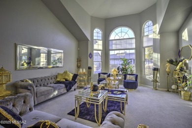 Discover luxurious living in this elegant 5-bedroom+den on El Conquistador Country Club - Conquistador in Arizona - for sale on GolfHomes.com, golf home, golf lot