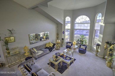 Discover luxurious living in this elegant 5-bedroom+den on El Conquistador Country Club - Conquistador in Arizona - for sale on GolfHomes.com, golf home, golf lot