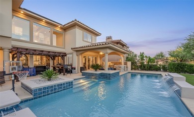 Experience resort-style living in this semi-custom 5 bedroom, 5 on South Shore At Lake Las Vegas in Nevada - for sale on GolfHomes.com, golf home, golf lot