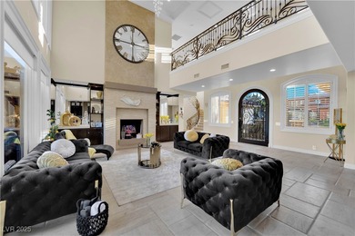 Experience resort-style living in this semi-custom 5 bedroom, 5 on South Shore At Lake Las Vegas in Nevada - for sale on GolfHomes.com, golf home, golf lot
