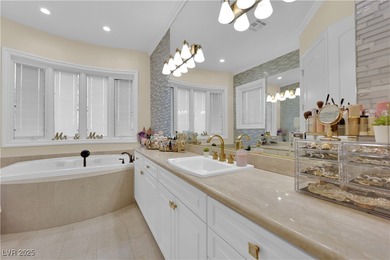 Experience resort-style living in this semi-custom 5 bedroom, 5 on South Shore At Lake Las Vegas in Nevada - for sale on GolfHomes.com, golf home, golf lot
