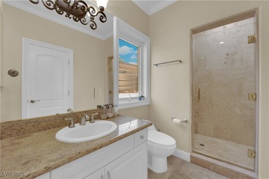 Experience resort-style living in this semi-custom 5 bedroom, 5 on South Shore At Lake Las Vegas in Nevada - for sale on GolfHomes.com, golf home, golf lot