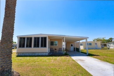 2 bed/2 bath in a cul-de-sac, long driveway w/space for vehicles on Barefoot Bay Golf Course in Florida - for sale on GolfHomes.com, golf home, golf lot
