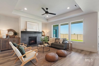 Thoughtfully designed single-level floor plan offers 3 bedrooms on Hunters Point Golf Club in Idaho - for sale on GolfHomes.com, golf home, golf lot