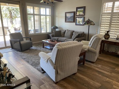 Enjoy breathtaking views of the San Tan Mountain from this on The Golf Club At Johnson Ranch in Arizona - for sale on GolfHomes.com, golf home, golf lot