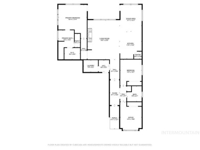 Thoughtfully designed single-level floor plan offers 3 bedrooms on Hunters Point Golf Club in Idaho - for sale on GolfHomes.com, golf home, golf lot