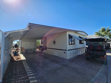 Furnished with a golf cart, this expanded 1BD 1BA home boasts on Viewpoint Golf Resort in Arizona - for sale on GolfHomes.com, golf home, golf lot