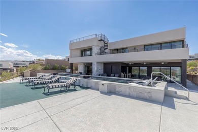 Guard-gated 2-story w/unobstructed lake & mountain views on Reflection Bay Golf Club in Nevada - for sale on GolfHomes.com, golf home, golf lot