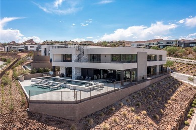 Guard-gated 2-story w/unobstructed lake & mountain views on Reflection Bay Golf Club in Nevada - for sale on GolfHomes.com, golf home, golf lot