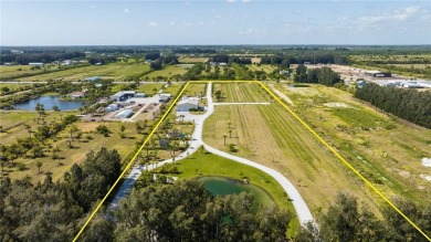 Welcome to your private 9.82-acre gated retreat--fully fenced on Quail Valley Golf Club in Florida - for sale on GolfHomes.com, golf home, golf lot