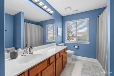 Meticulously maintained home with loft & inground Pool, this one on Carillon Lakes 3 Hole Course in Illinois - for sale on GolfHomes.com, golf home, golf lot