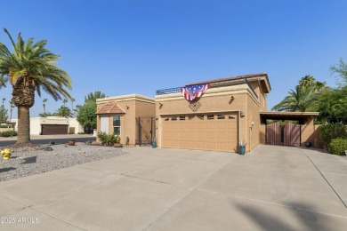 Beautifully updated Gila floor plan on a premium corner lot in on Sun Lakes Country Club in Arizona - for sale on GolfHomes.com, golf home, golf lot