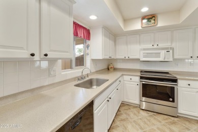 Beautifully updated Gila floor plan on a premium corner lot in on Sun Lakes Country Club in Arizona - for sale on GolfHomes.com, golf home, golf lot